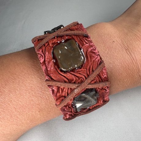 bracelet porcelaine cuir Femme et Homme ALUNEIX