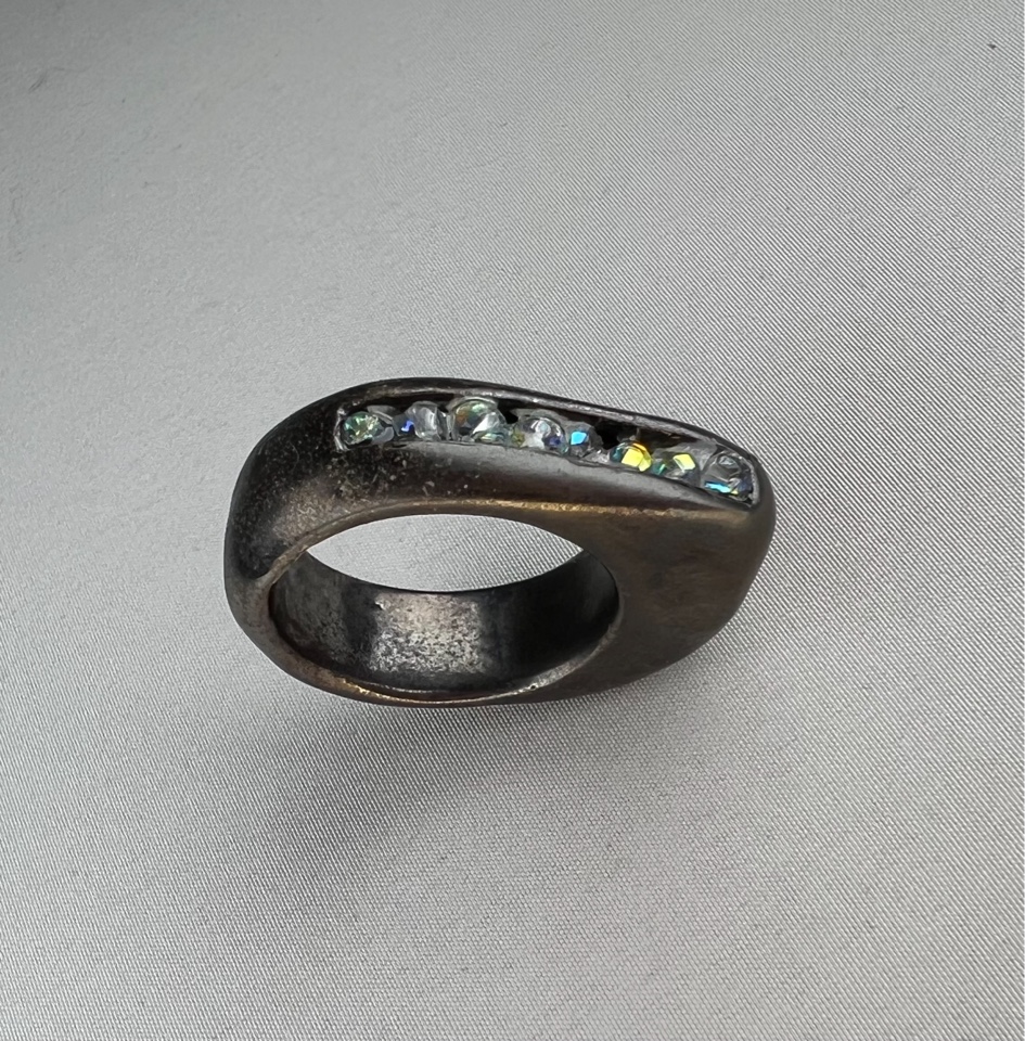 BAGUE POR NOIRE EMAILLE MODULO 5