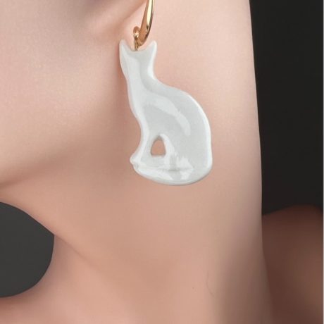 Boucles d'oreilles CHAT LEONARD