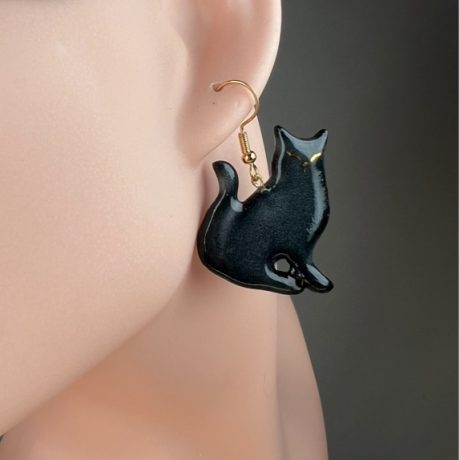 boucles d'oreilles CHAT LUNA