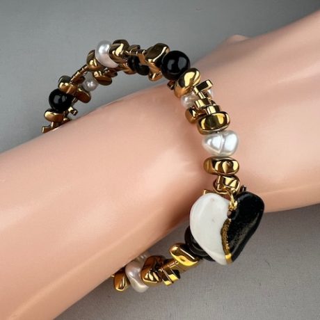 bracelet OR et Noir SERMENT MATINAL