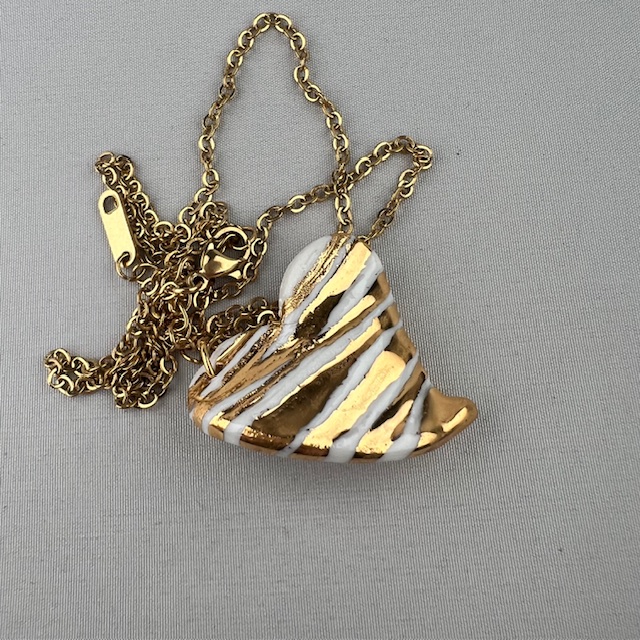 COLLIER OR CEOUR BLANCE LELENA 4