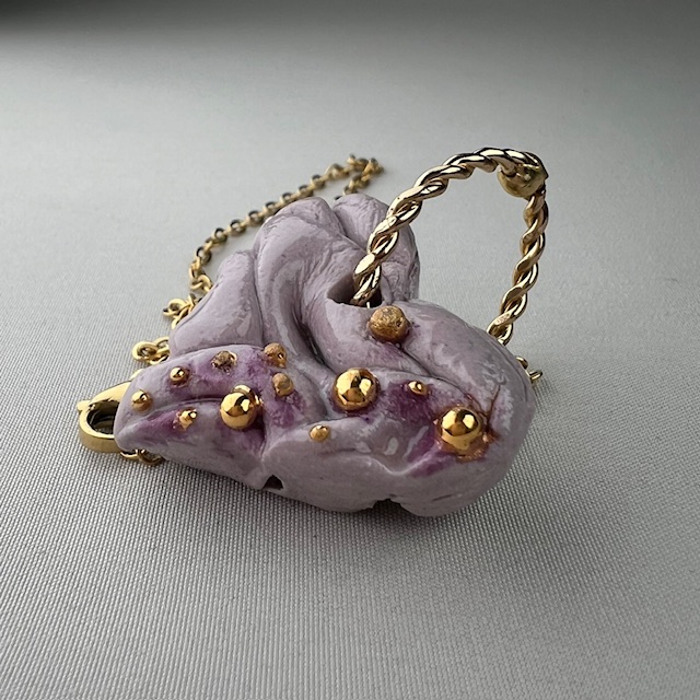 COLLIER OR VIOLET RAISSA 5