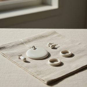 Collection de bijoux en porcelaine