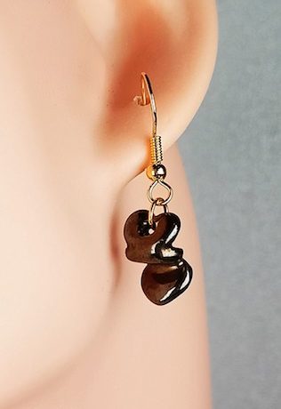 boucle d'oreilles peinture métallisée SERENE