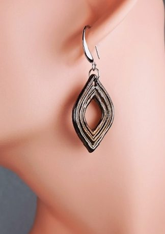 boucle d'oreilles peinture métallisée SIERA