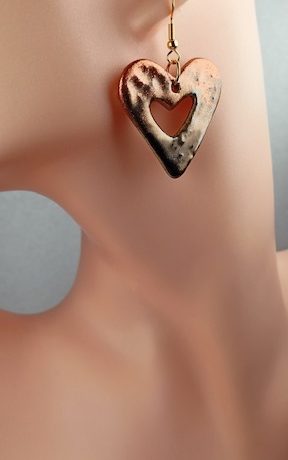 boucle d'oreilles peinture métallisée SIRENA