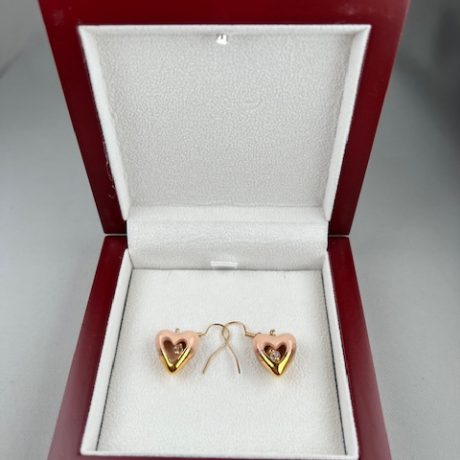 boucle d'oreilles OR LERA dans son ecrin